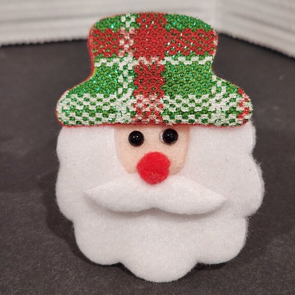 3-Christmas Themed Slap Bracelets Santa & Reindeer Felt Red Band Kids Elf Gifts - Picture 5 of 9